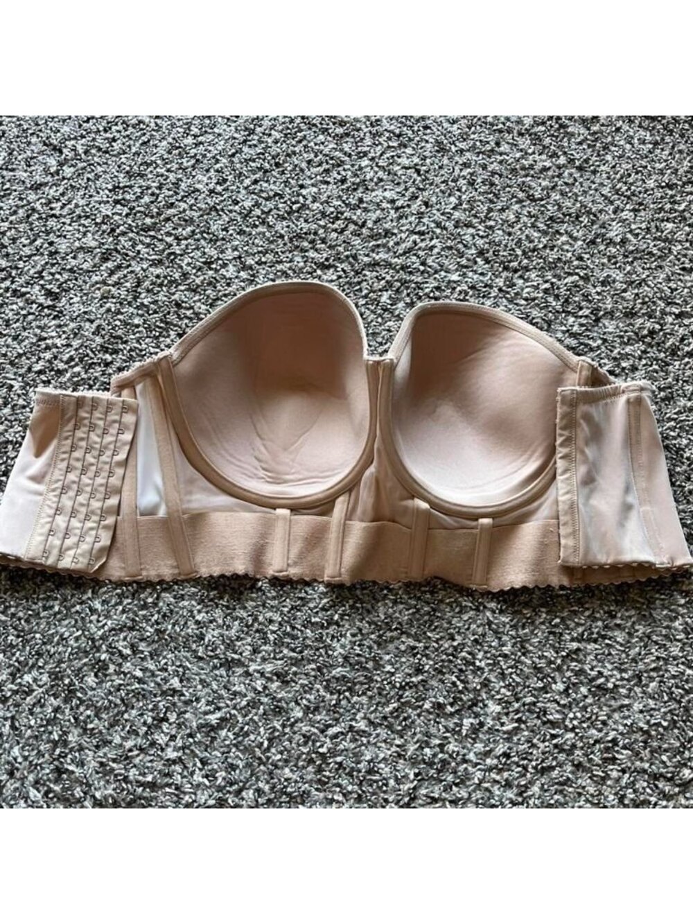Parfait Tan Bra Corset Size 40F Body Contour Feminine Supportive Lace Trim - Picture 3 of 7